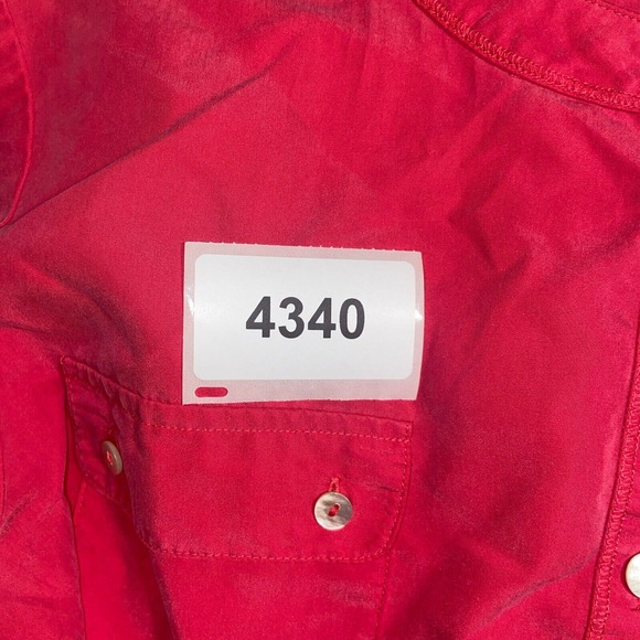 Chico's Button Up Womens 2 Red Solid Long Sleeve Pockets High Low Casual Adult - Picture 15 of 15